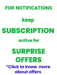 Keep subscription active for notifications and surprise offers